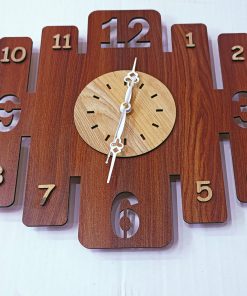 Wall Clock Wooden D02 (SIZE 12*12)