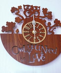 Wall Clock Wooden D05 (SIZE 12*12)