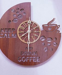 Wall Clock Wooden D07 (SIZE 12*12)