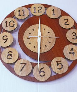 Wall Clock Wooden D08 (SIZE 12*12)
