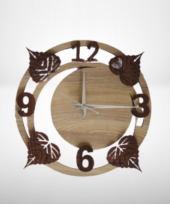 Wall Clock Wooden D11 (SIZE 12*12)