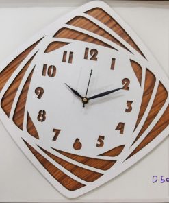 Wall Clock Wooden D50 (SIZE 12*12)