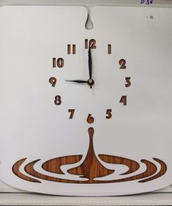 Wall Clock Wooden D57 (SIZE 12*12)