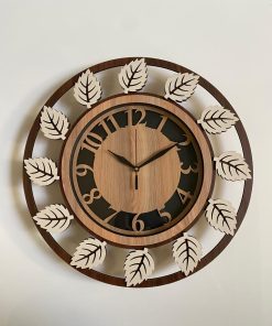 Wall Clock Wooden With Glass MTW 106 (SIZE 15.5*15.5)