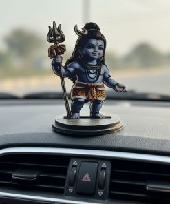 Alternative view of Car Dashboard Decore Two Side Printed Baby Shiva Car Dash Idols size: 4x3inch