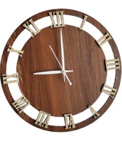 Wall Clock Wooden D35 (SIZE 12*12)