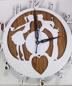 Wall Clock Wooden D80