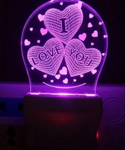 3D Illusion Love LED Night Lamp Mix 150+ Designs