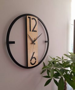 Wall Clock,Modern and Unique Wooden Minimalist Wall Clock for Livingroom, Bedroom size: 12x12inch