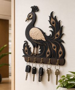 Dark Peacock Key Holder size: 6x8inch , KH054