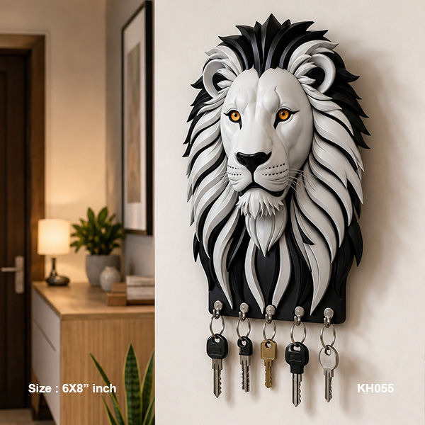 Dark Lion Key Holder size: 6x8inch , KH055