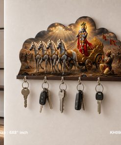 Lord Krishna in Kurushetra Key Holder size: 6x8inch , KH056