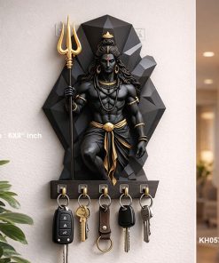 Dark Lord Shiva Key Holder size: 6x8inch , KH057