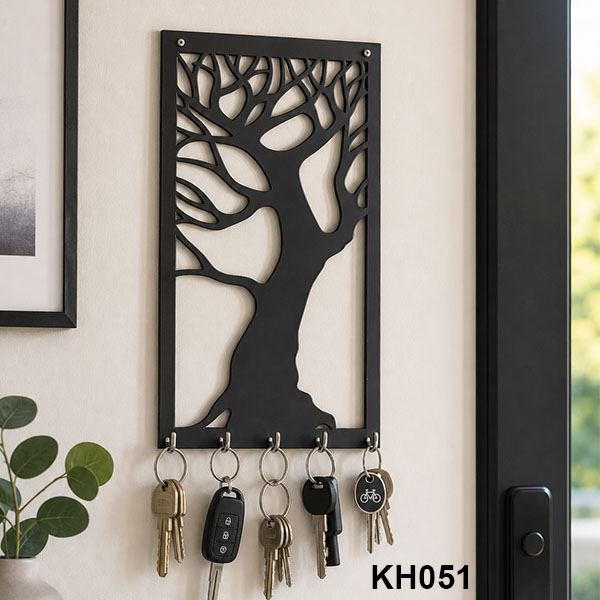 Black Tree Key Wall Holder size: 6x8inch , KH051