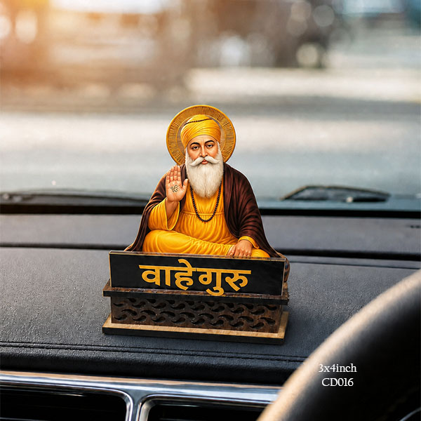 Vaheguruji Idol Car Dashboard Idols size: 4X3inch, CD016