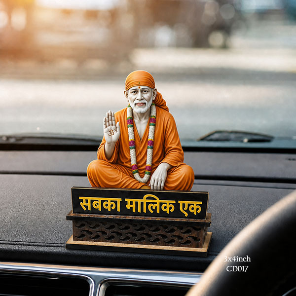Sabka Malik Ek Idol Car Dashboard Idols size: 4X3inch, CD017