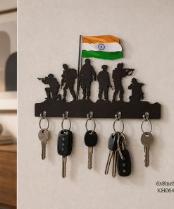 Indan Army Key Holder size: 6x8inch , KH064
