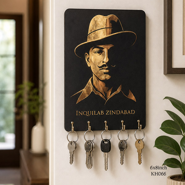 Bhagat SinghJi Key Holder size: 6x8inch , KH066