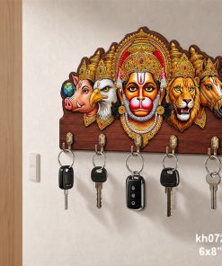 Panchmukhi Hanumanji Key Holder size: 6x8inch , KH072