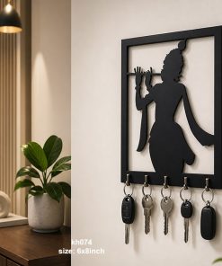 Krishnaji Black Frame Key Holder size: 6x8inch , KH074