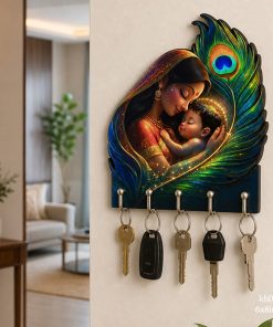 Krishna with yashodaji Key Holder size: 6x8inch , KH070