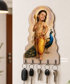 Baby Lord Murugan Key Holder size: 6x8inch , KH075