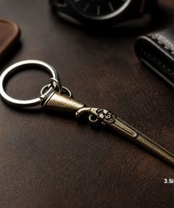 Gun Keychains Metal Car Key Rings 3.5inch
