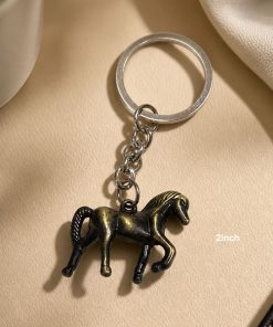 Horse Keychains Metal Car Key Rings 2inch