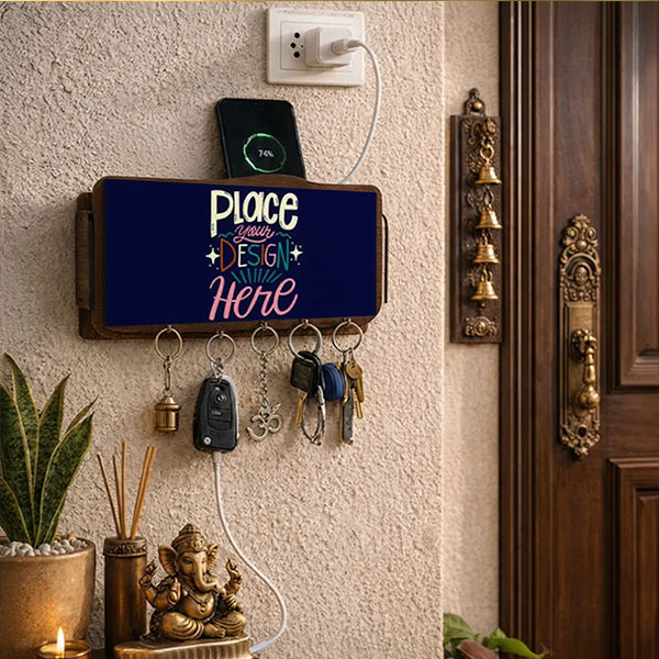 Customize Your Design  Printed  Mobile Key Holders Wooden size: 10x6inch MKH015