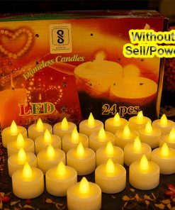 Without Sell 24pcs LED Flameless & Smokeless for Diwali