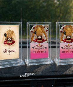 Acrylic Lord Khatushyamji Car Dashboard Idols – 4×3 Inch, ACD020