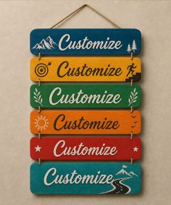 Customize Your Text design on Wall Hanging 18x8inch wh-Customize