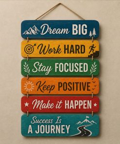 DreamBig Motivational Wall Hanging 18x8inch wh008