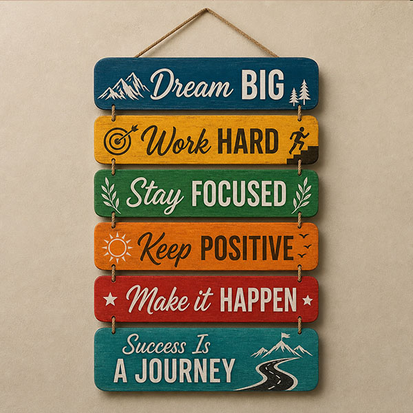 DreamBig Motivational Wall Hanging 18x8inch wh008